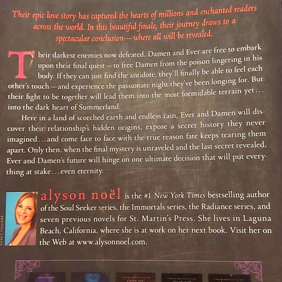 5 for $25- Shadowland & Everlasting Novels from the Immortals by Alyson Noel - Picture 6 of 9